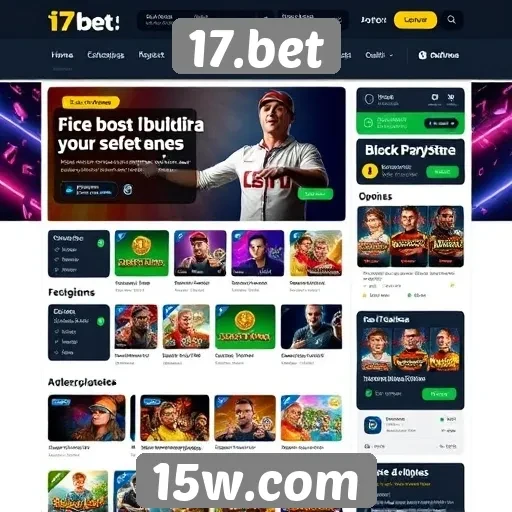 Usabilidade e design do site 17.bet em foco