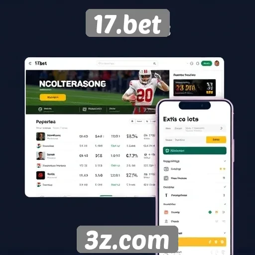 Análise da interface do usuário do site 17.bet